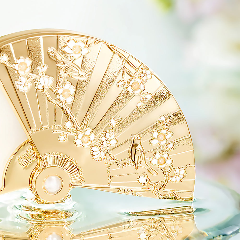 Folding Fan Solid Perfume Elegant Birthday Gift for Her-2