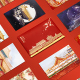 Forbidden City Chinese Style Postcard Hand-painted New Year Greeting Cards Gift-2