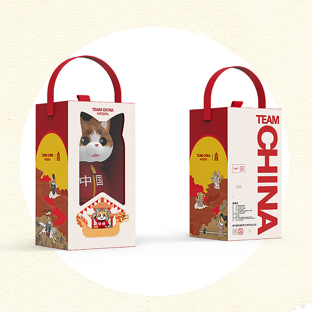 Forbidden City Palace Cat Plush Doll Ornament-4