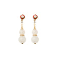 Fortune and Health White Jade Pendant Earrings-2