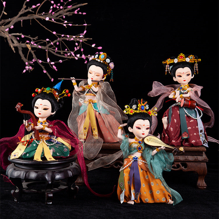 Four Beauties of Ancient Chinese Dunhuang Flying Silk Figure Ornaments-1