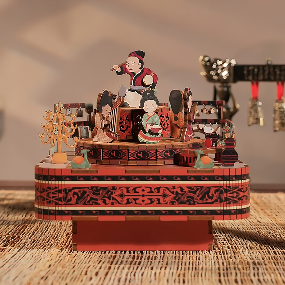 Graduation Gifts 3D Puzzle Music Box Han Yuefu Creative Wooden Music Box-1