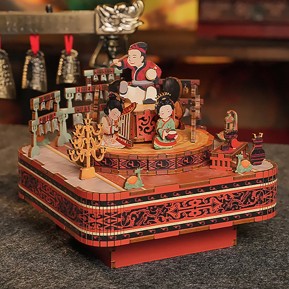 Graduation Gifts 3D Puzzle Music Box Han Yuefu Creative Wooden Music Box-3