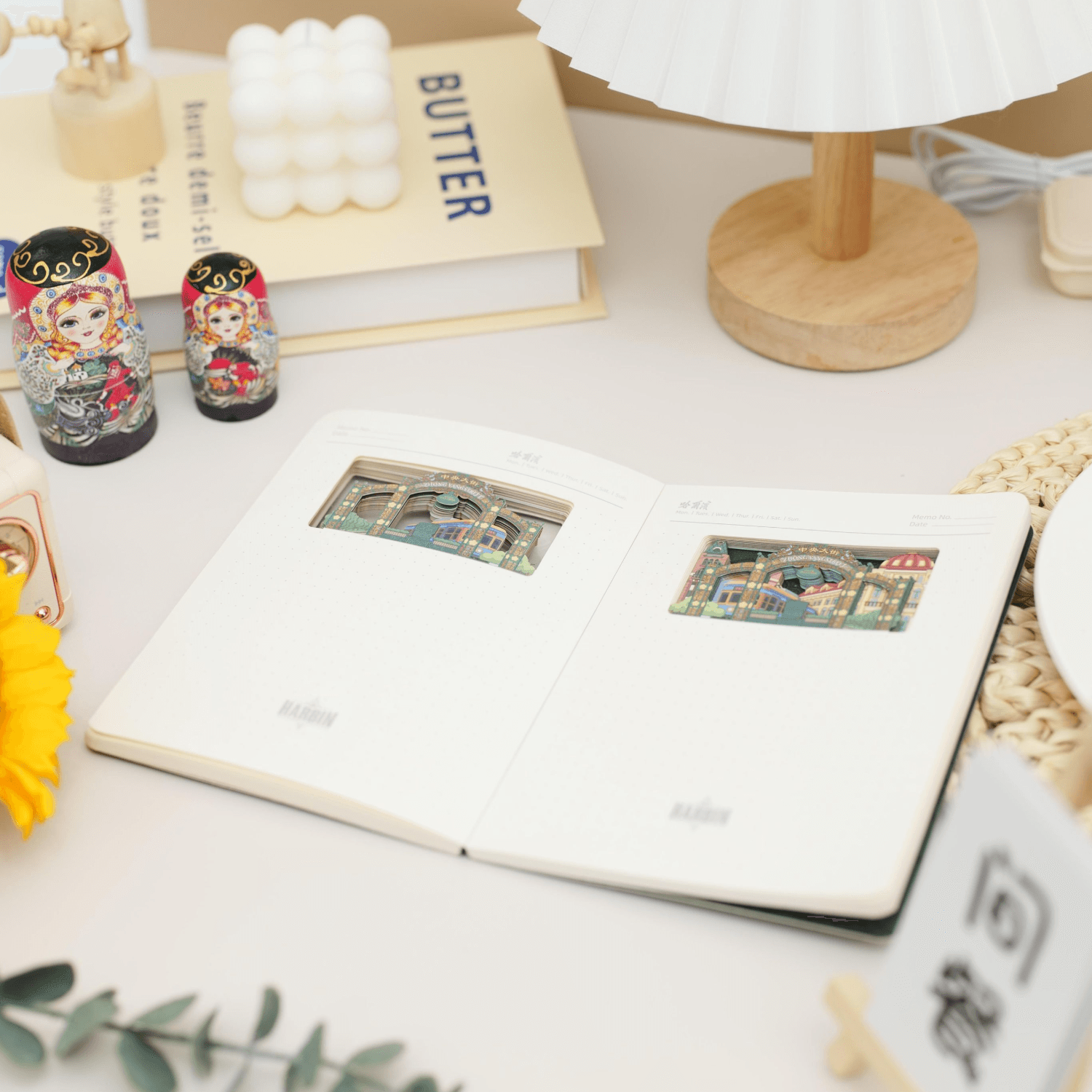 Harbin Central Street 3D Engraved Notebook Graduation Gifts-4