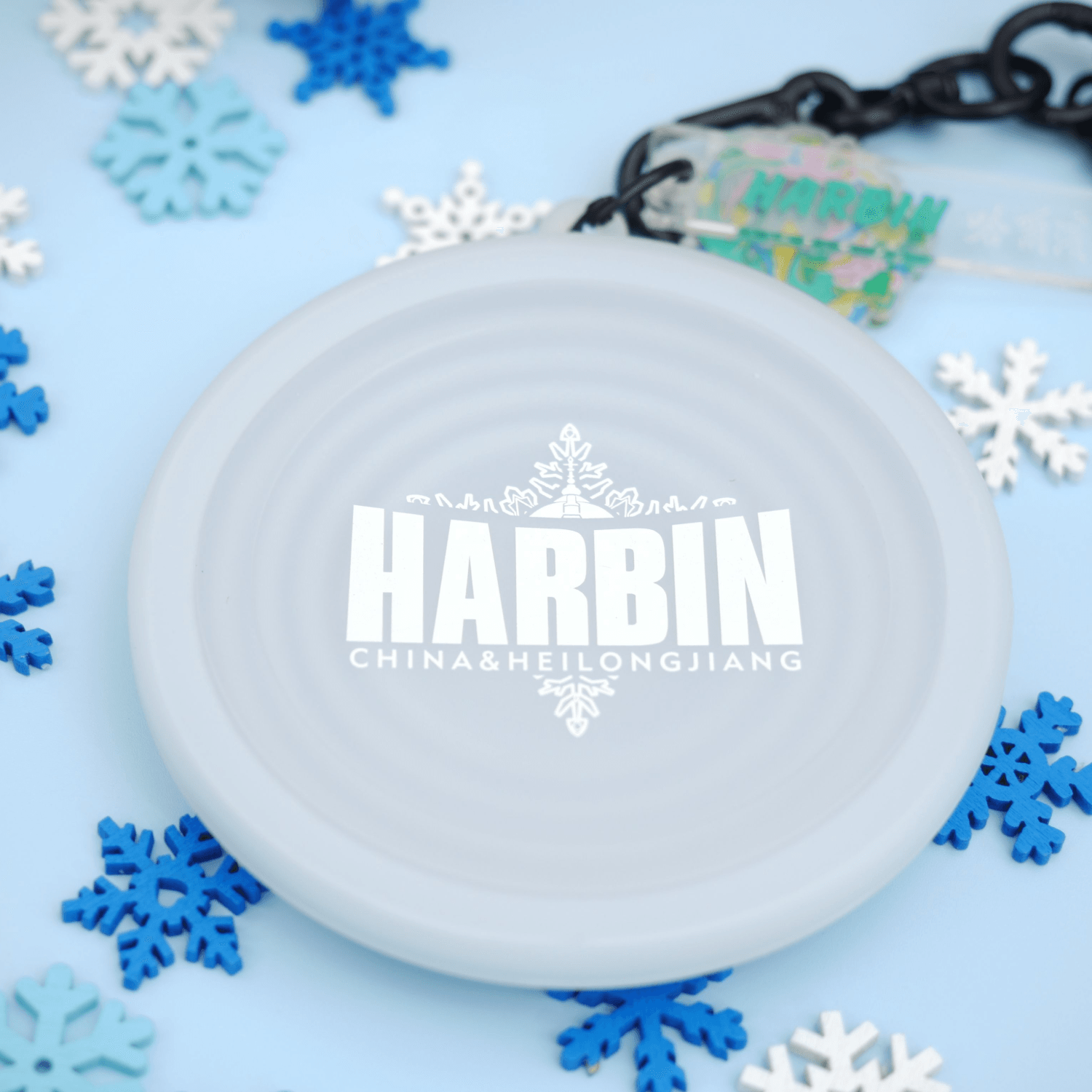 Harbin Ice and Snow Series Snowflake Portable Silicone Collapsible Water Cup-4
