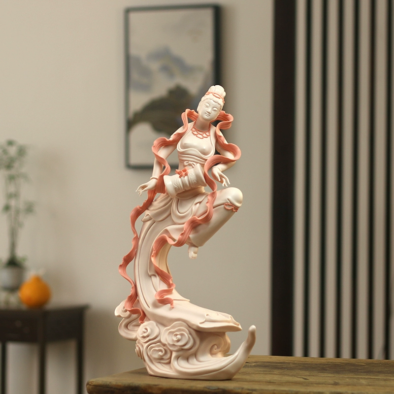 Home Decorations Creative Dunhuang Flying Dancing Girl Ceramic Crafts-3