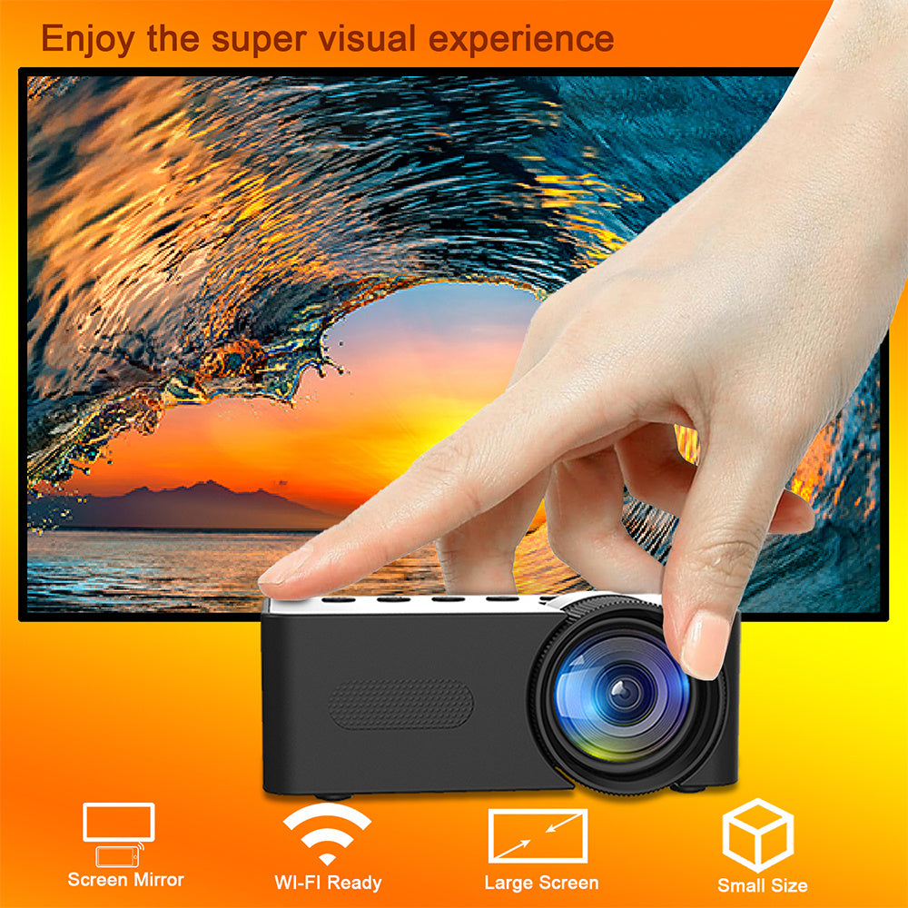 Home Portable Mini Projector HD Wireless Phone Projection-3