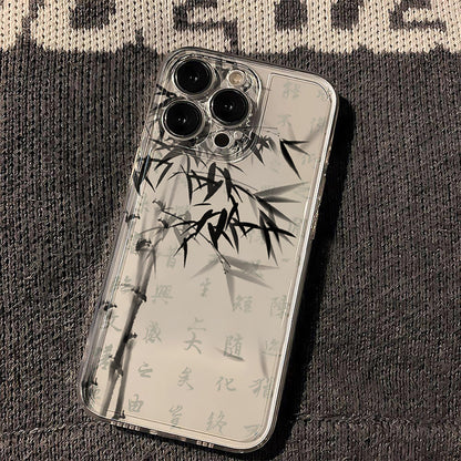 Ink Painting Bamboo Silicone Phone Case-2