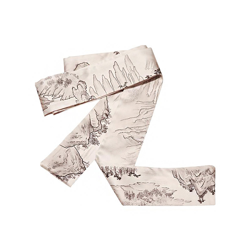 Silk Scarf Gift Set Inspired by the Yangtze River Scroll-5