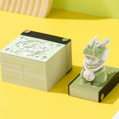 Little Dinosaur 3D Paper Sculpture Notepad-2