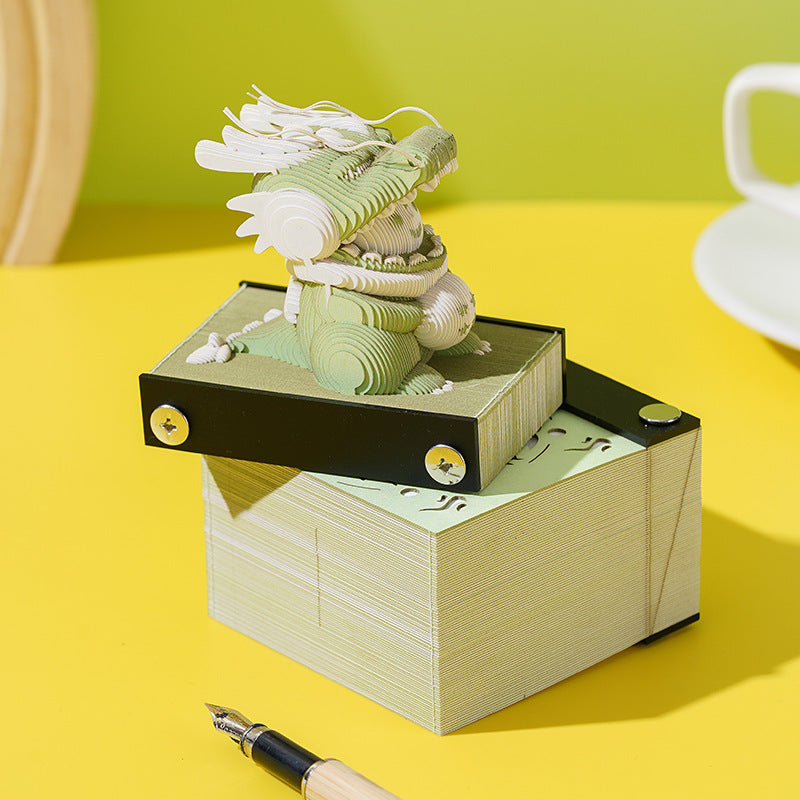 Little Dinosaur 3D Paper Sculpture Notepad-5