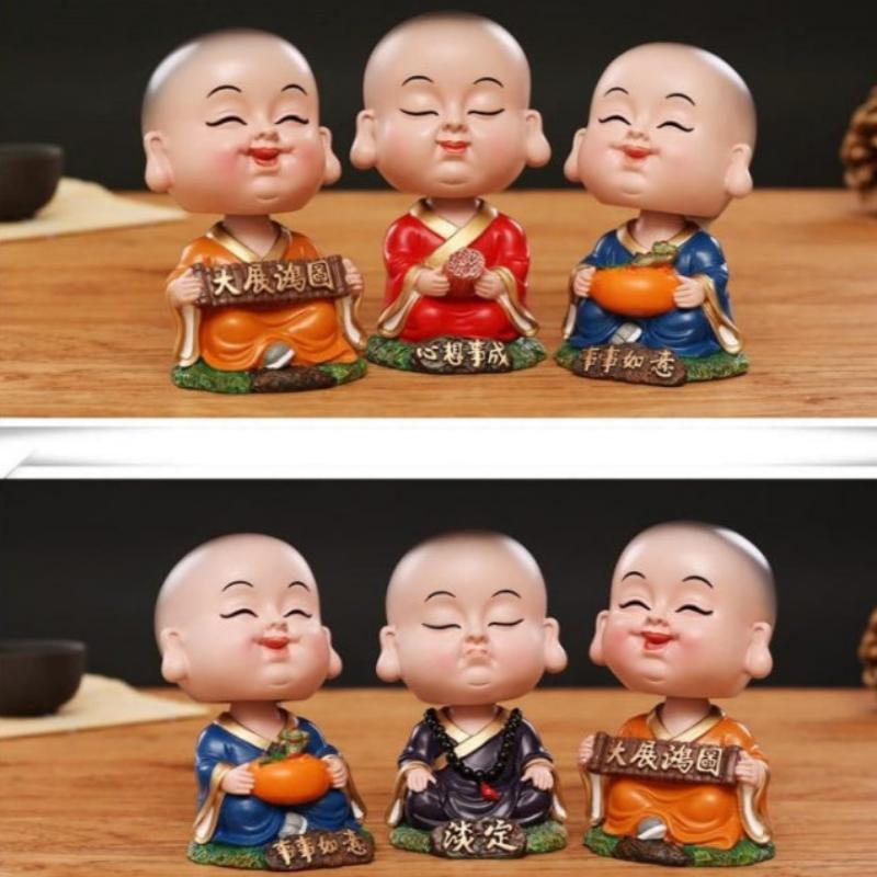 Little Monk Shaking Head Car Ornaments-1