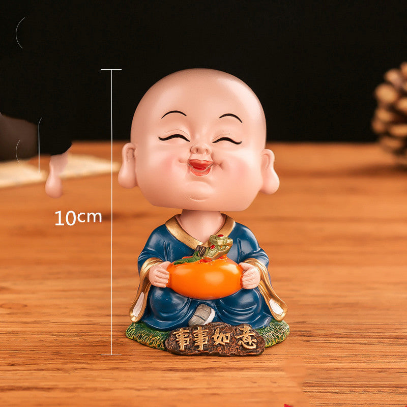 Little Monk Shaking Head Car Ornaments-10