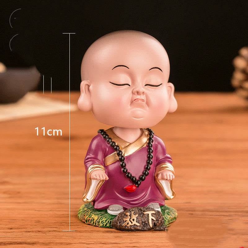 Little Monk Shaking Head Car Ornaments-6