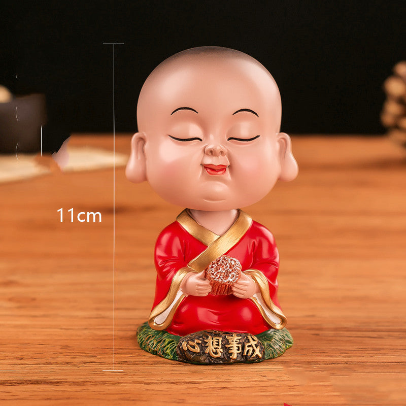 Little Monk Shaking Head Car Ornaments-7