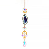Natural Crystal Agate Piece Sun Catcher-7