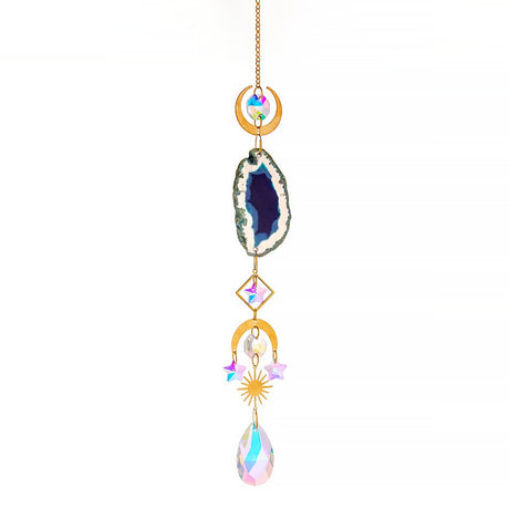 Natural Crystal Agate Piece Sun Catcher-7