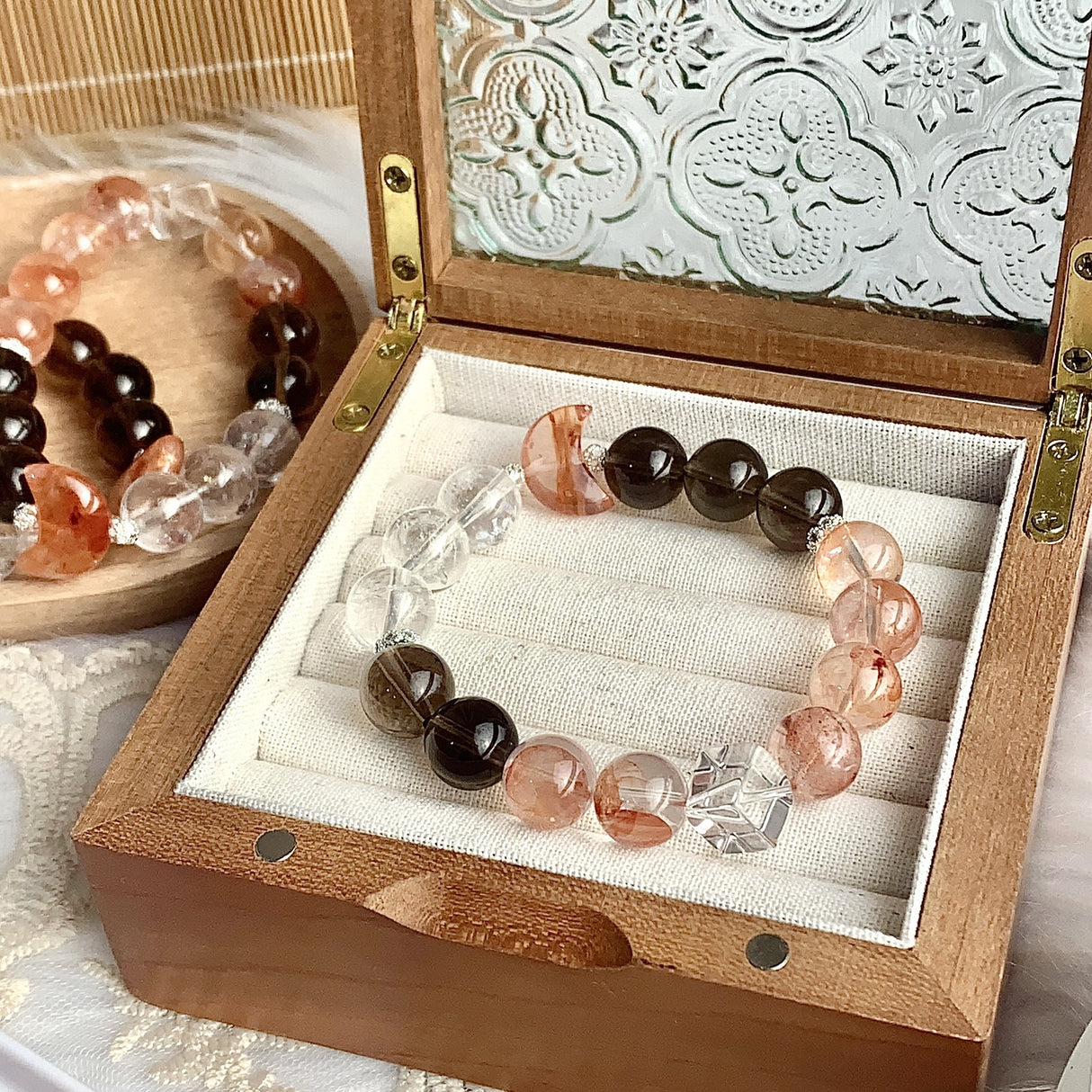Natural Crystal Bracelet White Crystal Bracelet-3