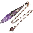 Natural Diamond Crystal Column Pendant-2