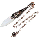 Natural Diamond Crystal Column Pendant-7