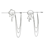 New Chinese Liquid Shape Metal Tassel Hairpin-7