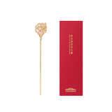 New Chinese Style Brocade Fan Hairpin-3