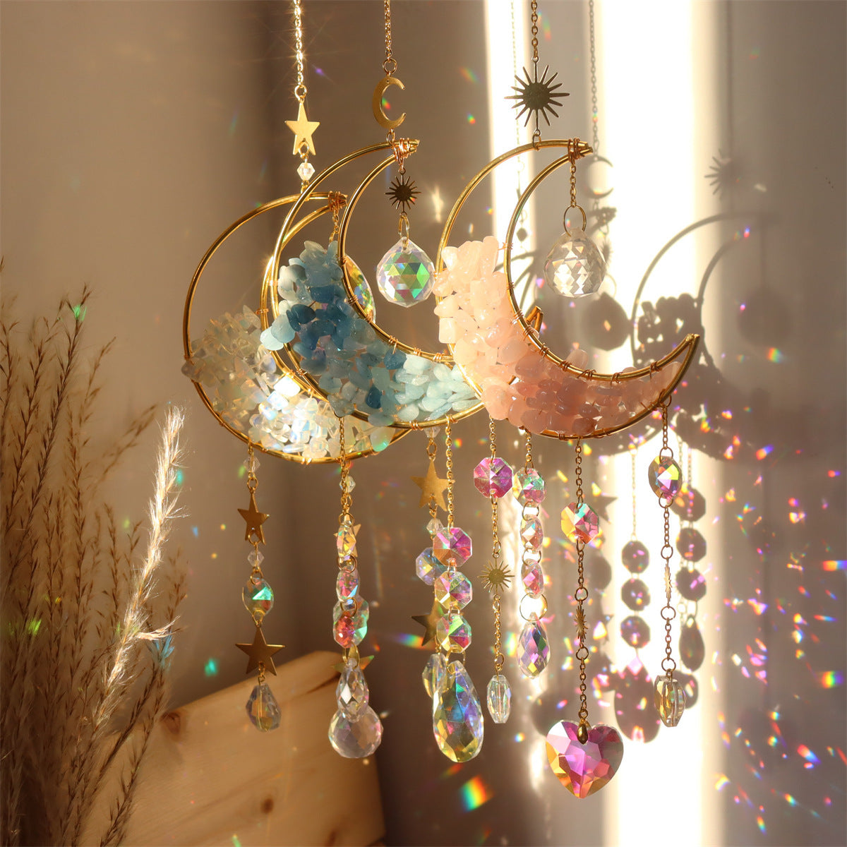 New Natural Gravel Crystal Pendant-1