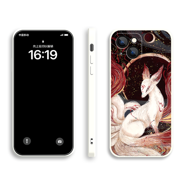 Nine-Tailed Fox Silicone Phone Case-3