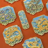 Housewarming Gifts Nine Dragon Wall Fridge Magnet-6