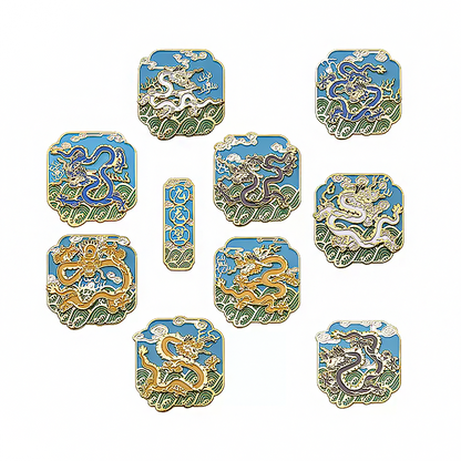 Housewarming Gifts Nine Dragon Wall Fridge Magnet-8