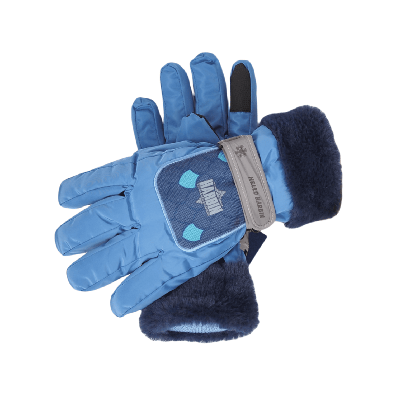 Northeast Big Flower Hey Dragon Ha Tiger Winter Gloves-7