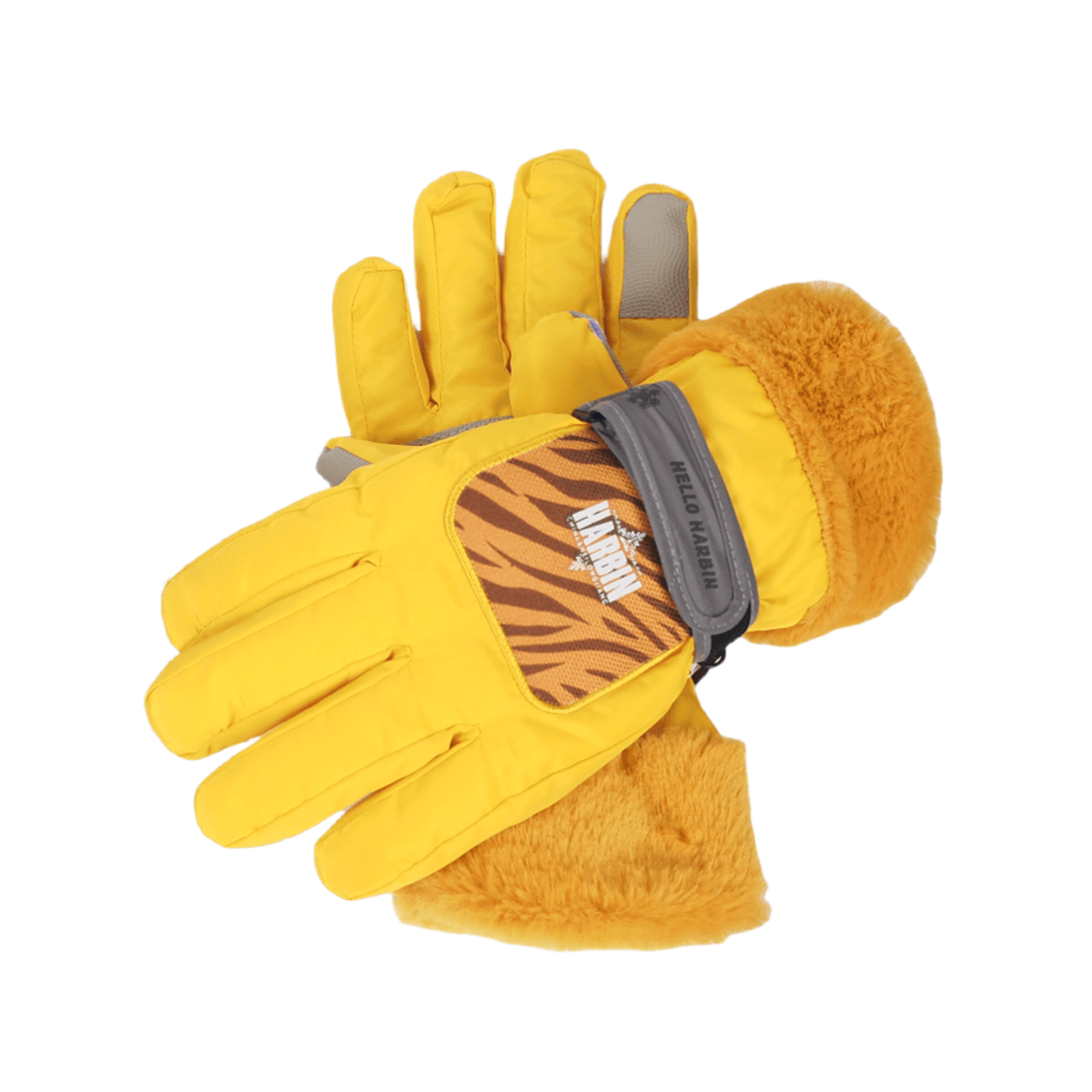 Northeast Big Flower Hey Dragon Ha Tiger Winter Gloves-8