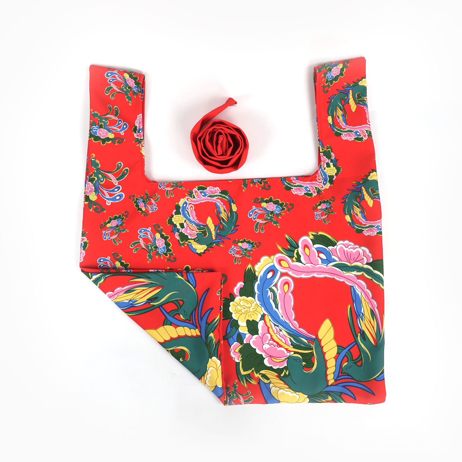 Northeast China Big Flower Eco-Friendly Durable Canvas Bag-5