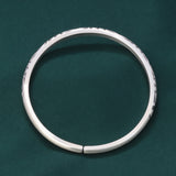 Pure silver bracelet 999 sterling silver auspicious cloud silver bracelet retro frosted simple open ethnic style bracelet jewelry wholesale