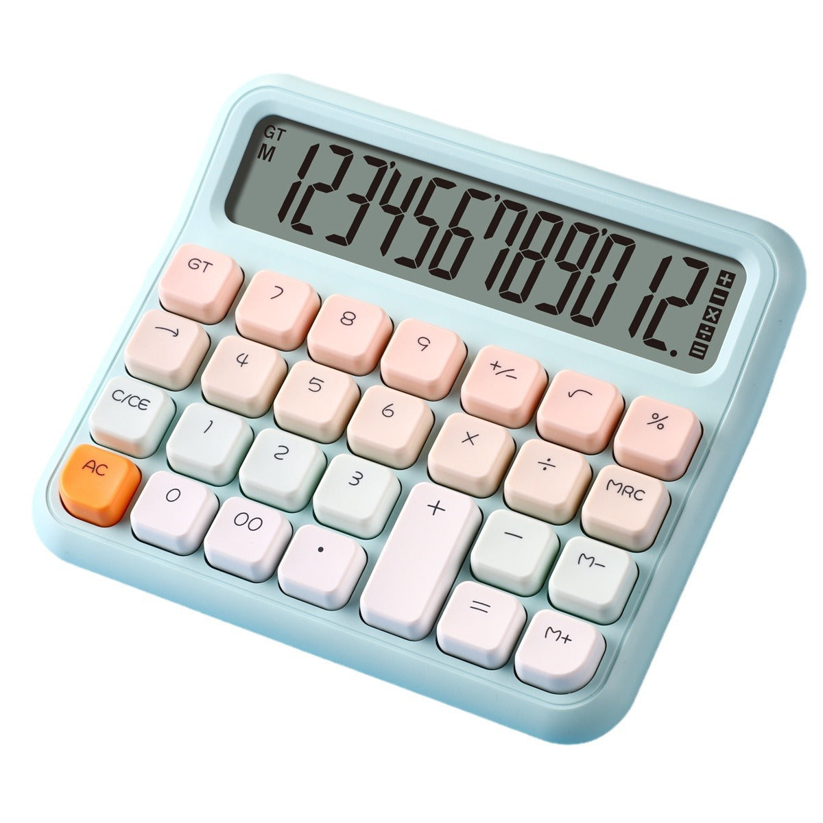 Girl Heart Large Screen Calculator Voice Cute Creative Macaron Color