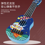 Guochao Lion Dance Ukulele Music Enlightenment Instrument Children's Small Guitar Model Toy