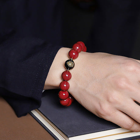 Cinnabar Zodiac Bracelet – Red Cinnabar Bead Feng Shui Bracelet for Men & Women-2