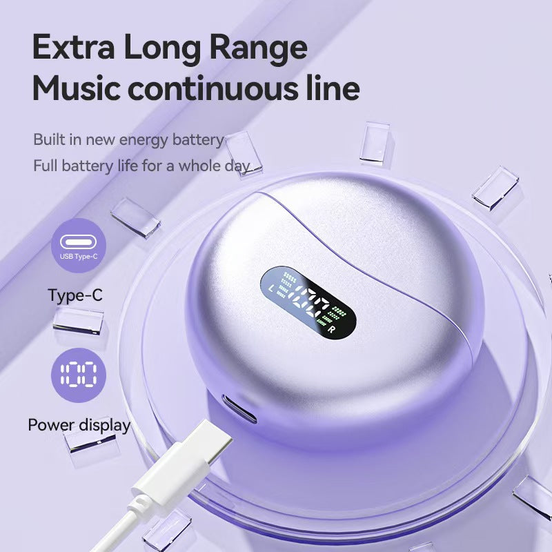 M79 Ear Clip Wireless Headphones High Sound Quality Long Battery Life Noise Reduction Bluetooth 5.4 Gaming Sports Headphones