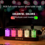 RGB Quasi Nixie Tube Clock Desktop Kreative Ornamente Digitaluhr