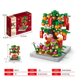 Chinese New Year Building Blocks Toys Lion Dance Fortune Star Building Blocks Children's Gifts