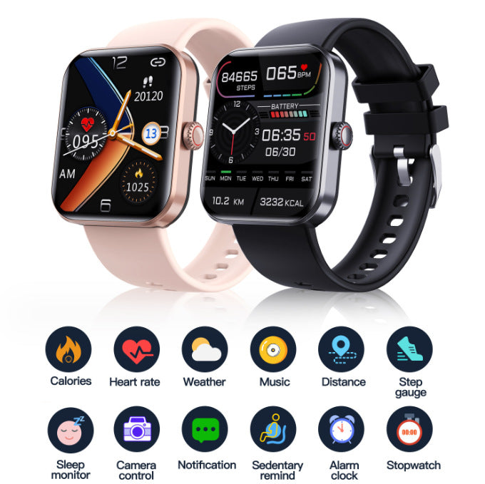 Fengxing F57L Sport Watch Heart Frequenz Blutdruck Überwachung Körpertemperatur Information Push Bluetooth Smart Watch