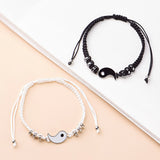 Chinese Style Yin Yang Bracelet Black White Matching Bracelet-1