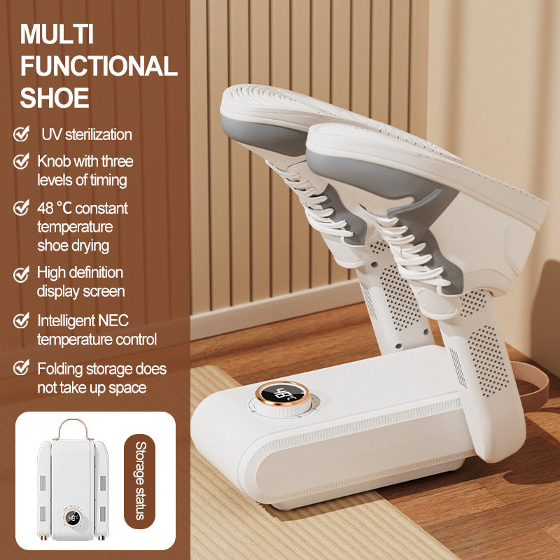 New portable foldable shoe dryer  constant temperature intelligent dehumidification and deodorization dryer