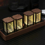 Creative desktop networking clock pseudo Nixie tube clock free assembly timer ornaments