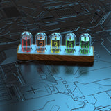 Creative desktop networking clock pseudo Nixie tube clock free assembly timer ornaments