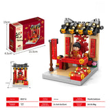 Chinese New Year Building Blocks Toys Lion Dance Fortune Star Building Blocks Children's Gifts