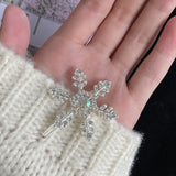 Snowflake Hairpin Rhinestone Hair Clip for Women Elegant Gift-5