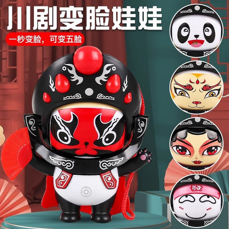 Chinese Face-changing Sichuan Opera Doll National Quintessence Cultural Doll Panda Toy