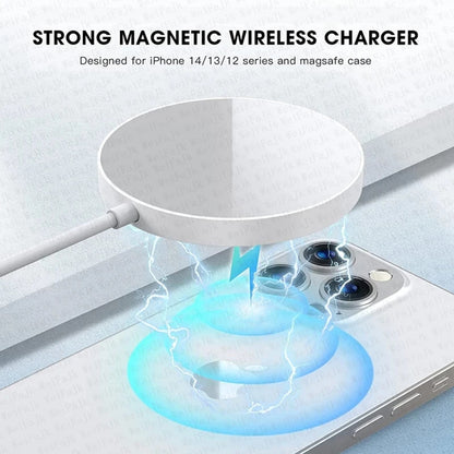 Portable 15W wireless fast charging smartphone magnetic wireless charger suitable for Apple Samsung Xiaomi