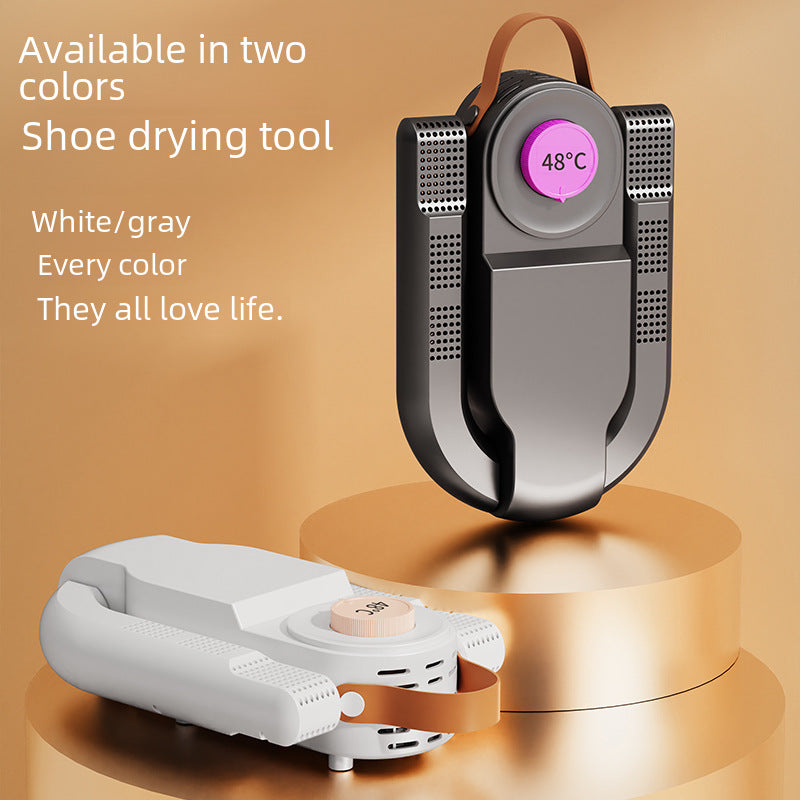 Foldable and retractable smart shoe dryer  constant temperature dehumidification and deodorization for convenient shoe care